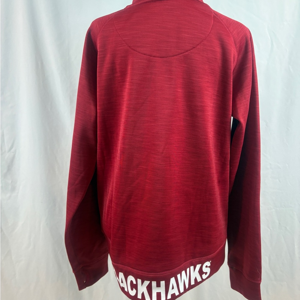 NHL Licensed Red Chicago Blackhawks Women's Sweatshirt - Picture 6 of 7